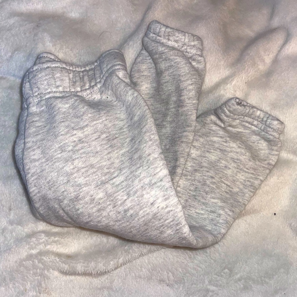 Gray sweatpants
